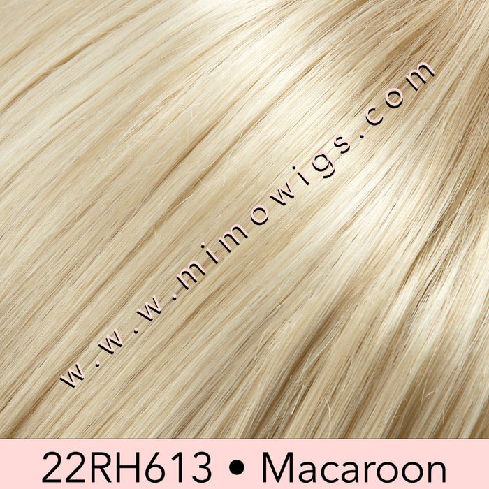 22RH613 • MACAROON | Light Ash Blonde with 33% Pale Natural Gold Blonde Highlights