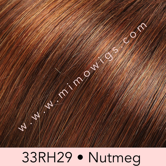 33RH29 • NUTMEG | Med Natural Red with 33% Light Red-Gold Blonde Highlights